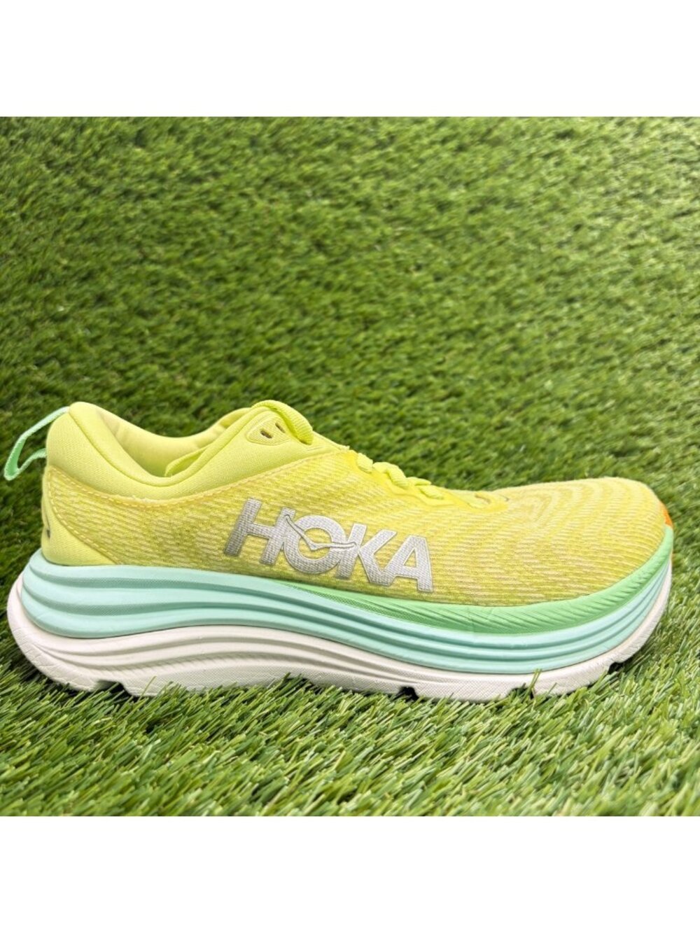Hoka One One Gaviota 5 Womens Size 5.5 Yellow Athletic Running Shoes Sneakers